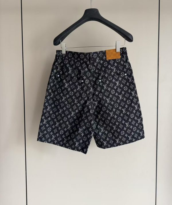 重工款提花牛仔短裤