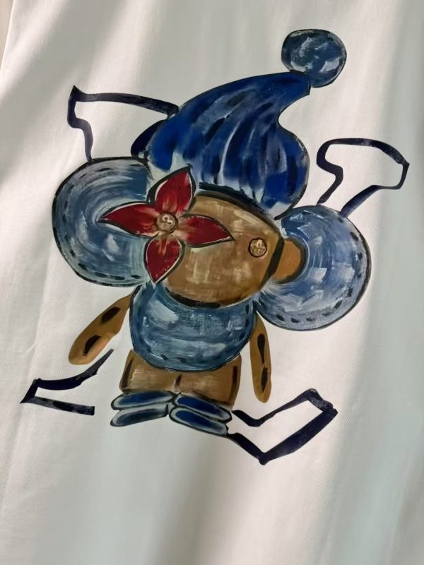 手绘人卡通印花