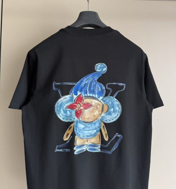 手绘人卡通印花