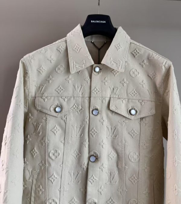 重工款满压花牛仔外套