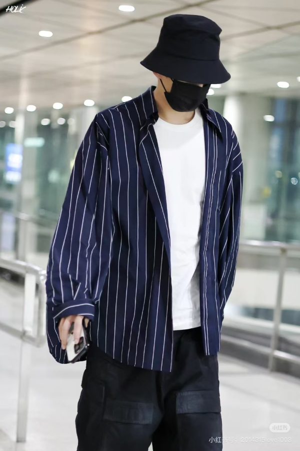 棉布长袖翻领衬衣