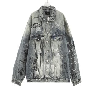 涂鸦手绘趣味牛仔外套