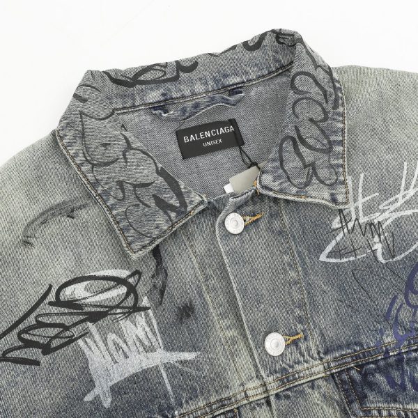 涂鸦手绘趣味牛仔外套