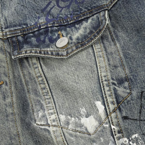 涂鸦手绘趣味牛仔外套