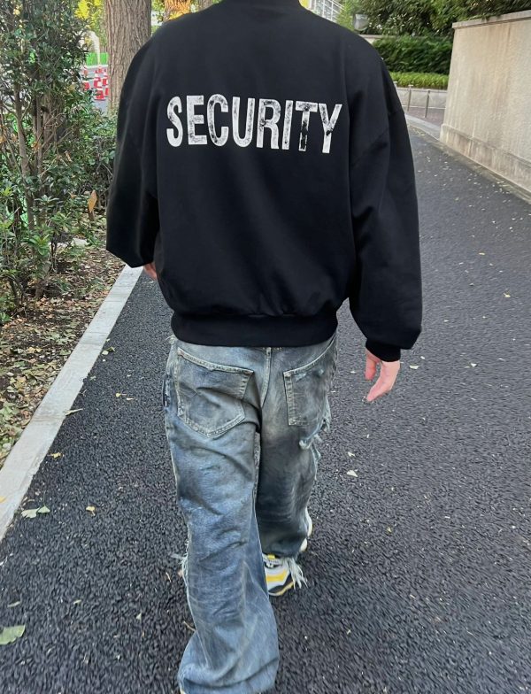 隐藏涂染脏脏破洞牛仔长裤