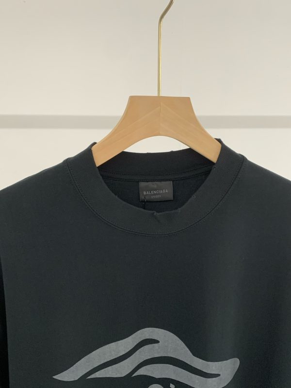 溶解简约印花短袖T恤