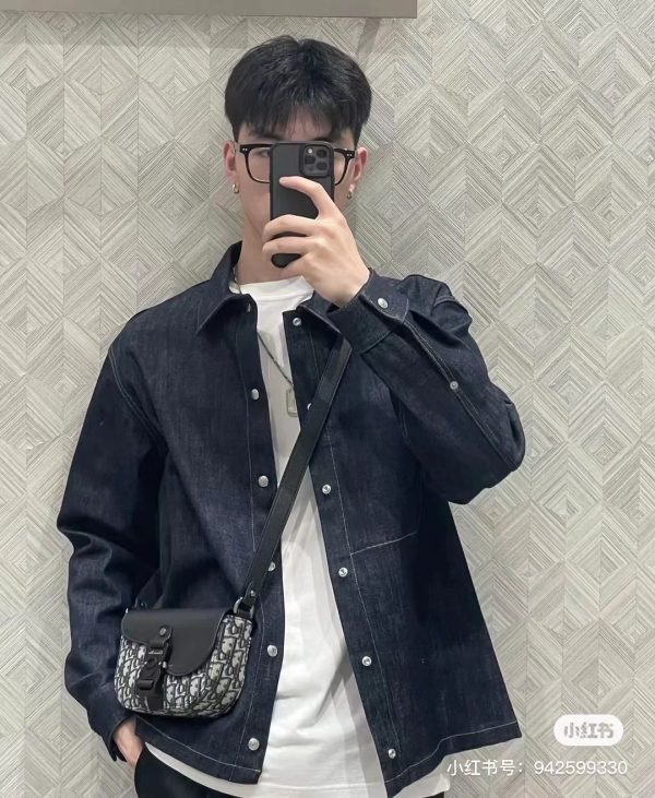 印花衬衣牛仔外套