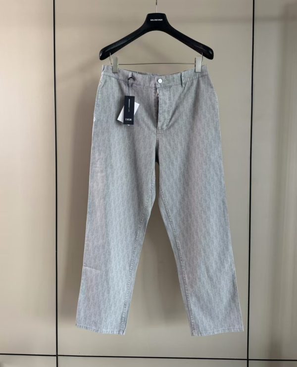 棉质牛仔布长裤