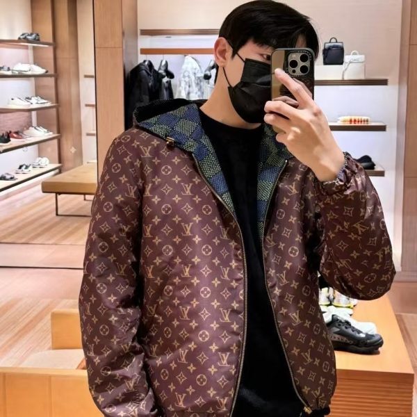 双面穿连帽梭织外套