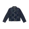 蓝拚花牛仔夹克Louis V. & NIGO