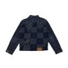 蓝拚花牛仔夹克Louis V. & NIGO