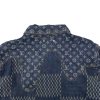 蓝拚花牛仔夹克Louis V. & NIGO