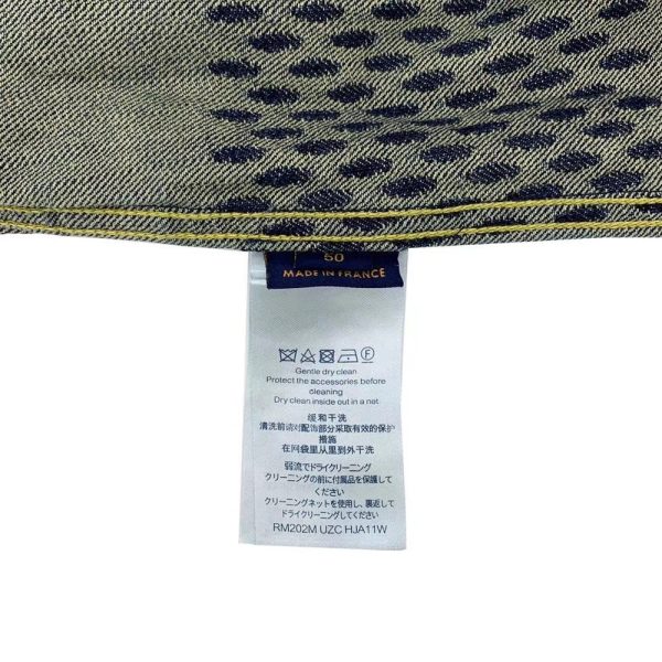 蓝拚花牛仔夹克Louis V. & NIGO